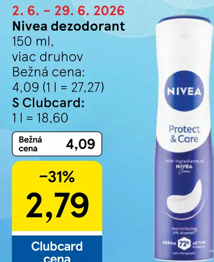 Nivea dezodorant Protect & Care