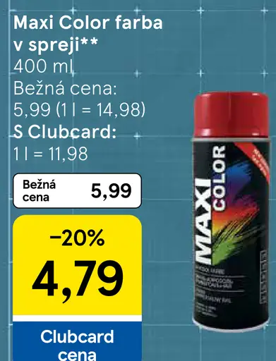 Maxi Color farba v spreji
