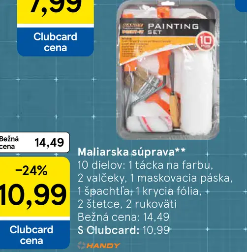 Maliarska súprava s valčekmi a príslušenstvom