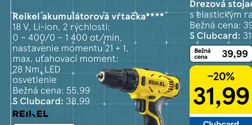 Reikel akumulátorová vŕtačka