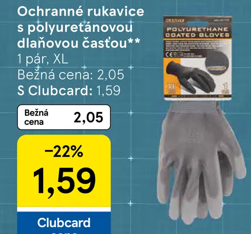 Ochranné rukavice s polyuretánovou dlaňovou časťou