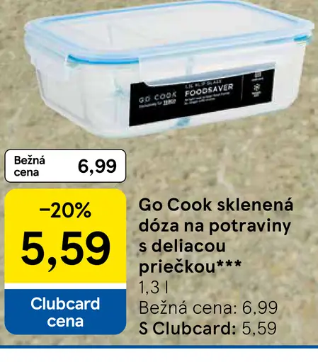 Go Cook sklenená dóza na potraviny