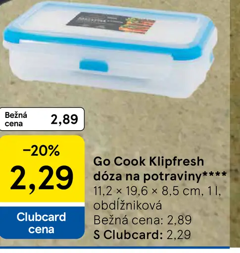 Go Cook Klipfresh dóza na potraviny