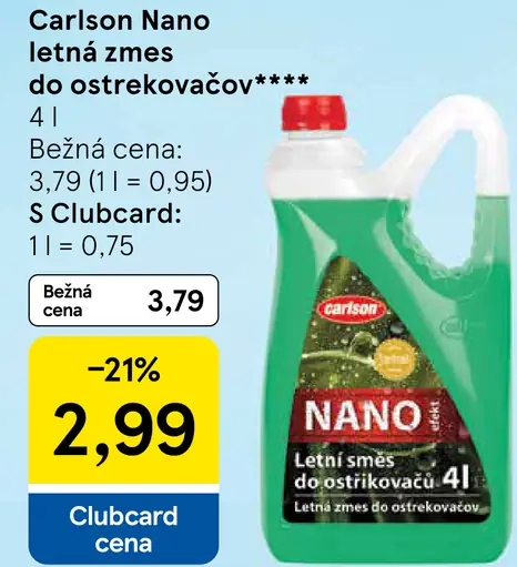 Carlson Nano letná zmes do ostrekovačov
