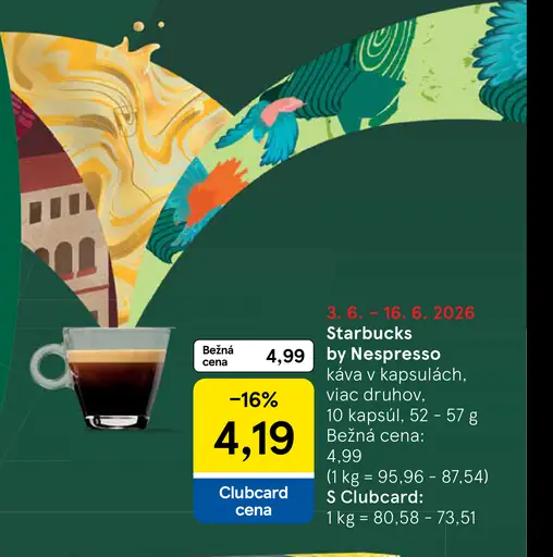 Starbucks by Nespresso Blonde Espresso Roast káva v kapsulách