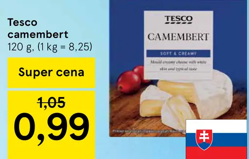 Tesco camembert syr