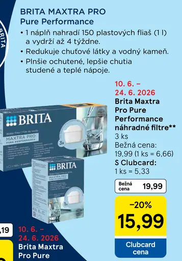 Brita Maxtra Pro Pure Performance náhradný filter