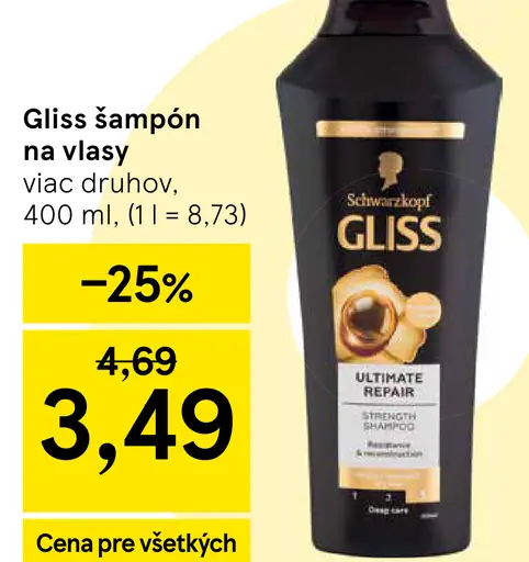 Gliss šampón na vlasy