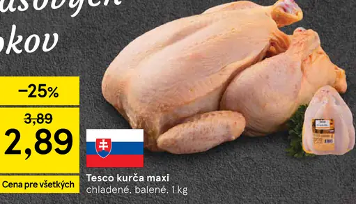 Tesco kurča maxi chladené