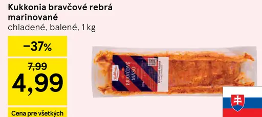 Kukkonia bravčové rebrá marinované chladené