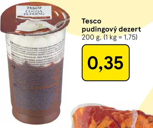 Tesco pudingový dezert