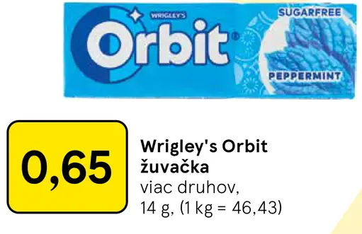 Wrigley's Orbit žuvačka