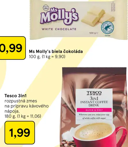 Ms Molly's biela čokoláda