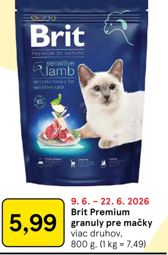 Brit Premium granuly pre mačky