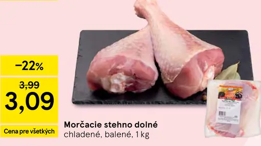 Morčacie stehno dolné chladené, balené
