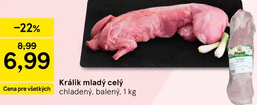 Králik mladý celý chladený, balený