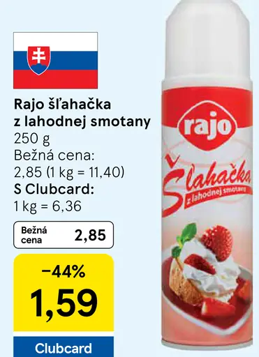 Rajo Šľahačka z lahodnej smotany sprej