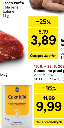 Tesco kurča chladené balené