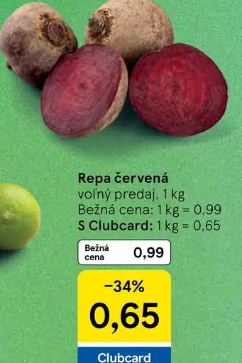 Repa červená