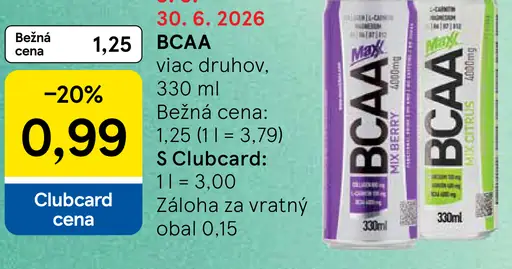 BCAA funkčný nápoj