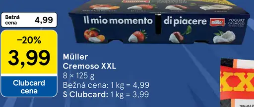 Müller Cremoso XXL jogurtový dezert