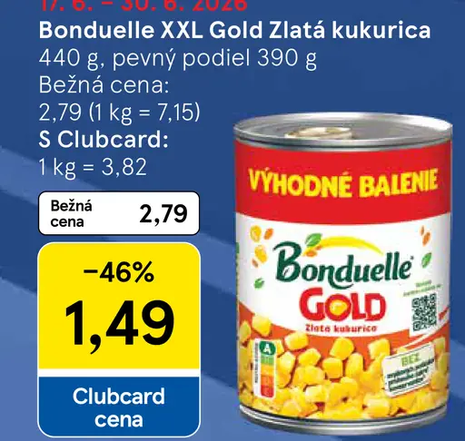 Bonduelle Gold Zlatá kukurica
