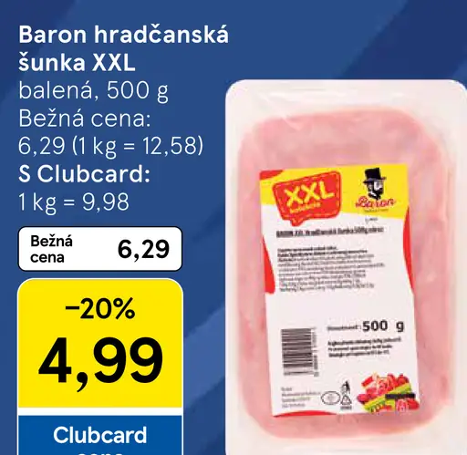 Baron hradčanská šunka