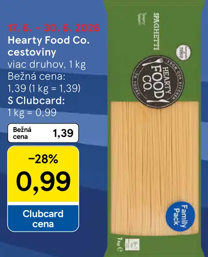 Hearty Food Co. cestoviny