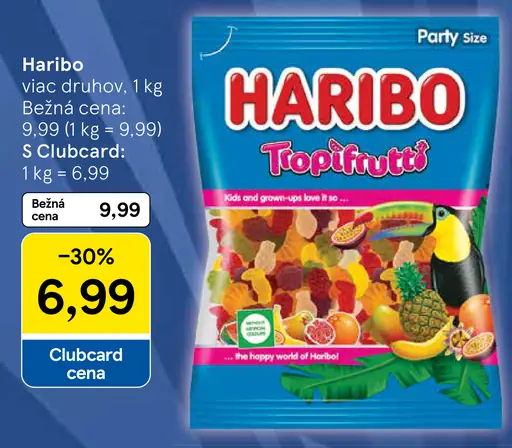 Haribo želatínové cukríky, viac druhov, Party Size
