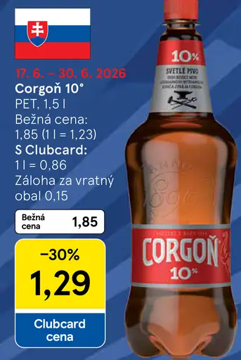 Corgoň 10° Pivo