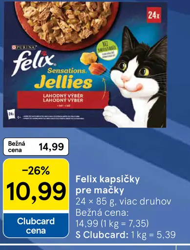 Felix kapsičky pre mačky Sensations Jellies