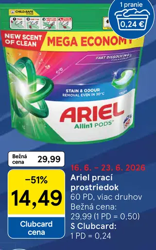 Ariel prací prostriedok Allin1 PODS