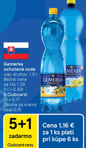 Gemerka ochutená voda viac druhov