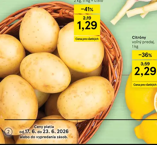 Tesco zemiaky konzumné typ B balené