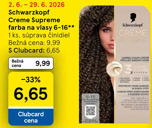 Schwarzkopf Creme Supreme farba na vlasy