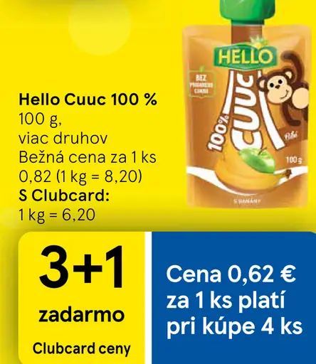 Hello Cuuc 100 % ovocná kapsička