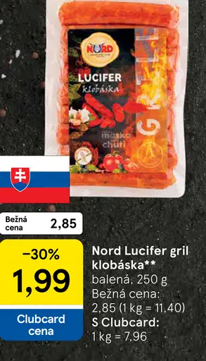 Nord Lucifer gril klobáska