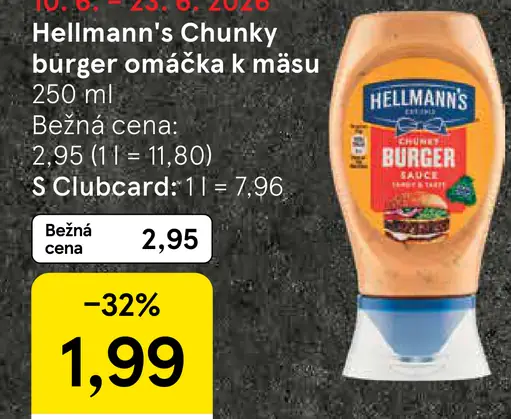 Hellmann's Chunky Burger omáčka