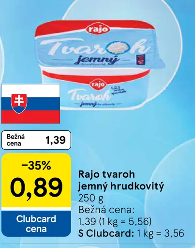 Rajo Tvaroh jemný hrudkovitý