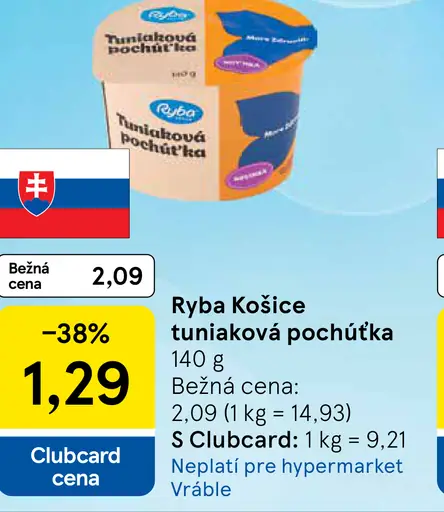 Ryba Košice Tuniaková pochúťka