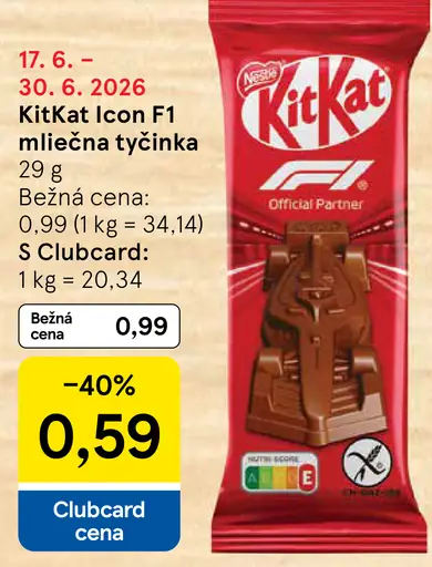 KitKat ICON F1 mliečna tyčinka
