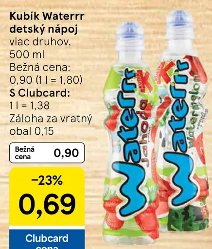 Kubík Waterrr detský nápoj