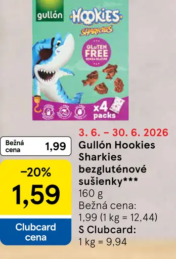 Gullón Hookies Sharkies bezgluténové sušienky