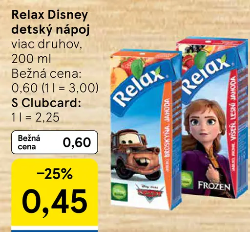 Relax Disney detský nápoj