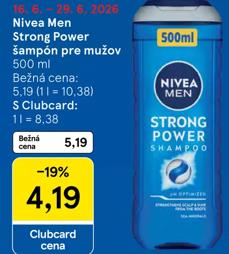 Nivea Men Strong Power šampón pre mužov