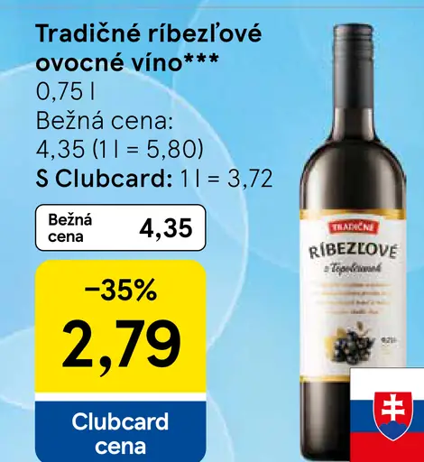 Tradičné ríbezľové ovocné víno