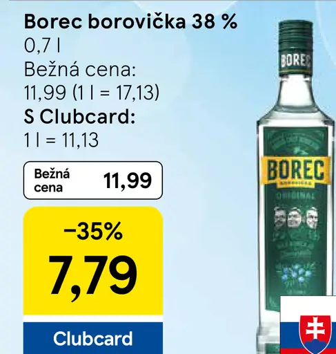 Borec borovička 38 %