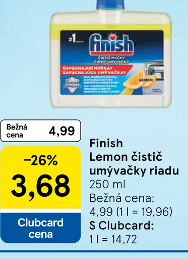 Finish Lemon čistič umývačky riadu