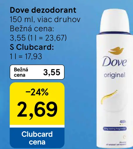 Dove dezodorant