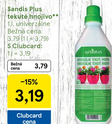 Sandis Plus tekuté hnojivo univerzálne